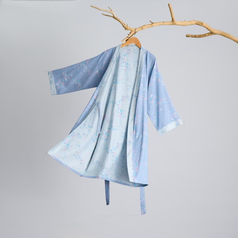 Ownkoti Graceful Plum Blossom Cotton Gauze Kimono Robe - image 2