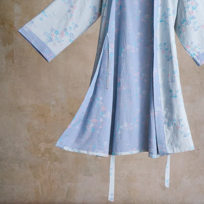 Ownkoti Graceful Plum Blossom Cotton Gauze Kimono Robe - image 11