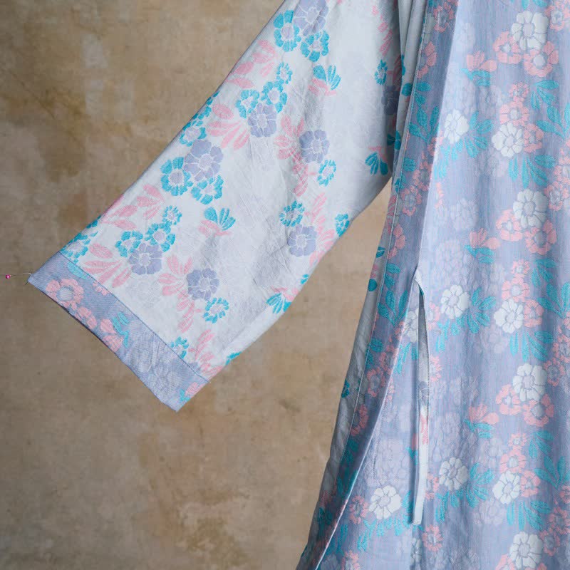 Ownkoti Charming Floral Cotton Gauze Kimono Robe - image 10