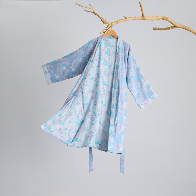 Ownkoti Charming Floral Cotton Gauze Kimono Robe - image 2