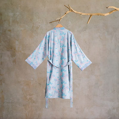Ownkoti Charming Floral Cotton Gauze Kimono Robe - image 7