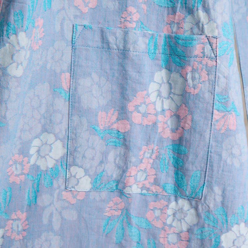 Ownkoti Charming Floral Cotton Gauze Kimono Robe - image 11