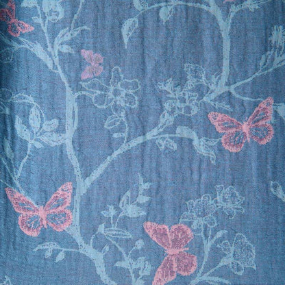 Ownkoti Elegant Floral Butterfly Cotton Gauze Kimono Robe - image 6