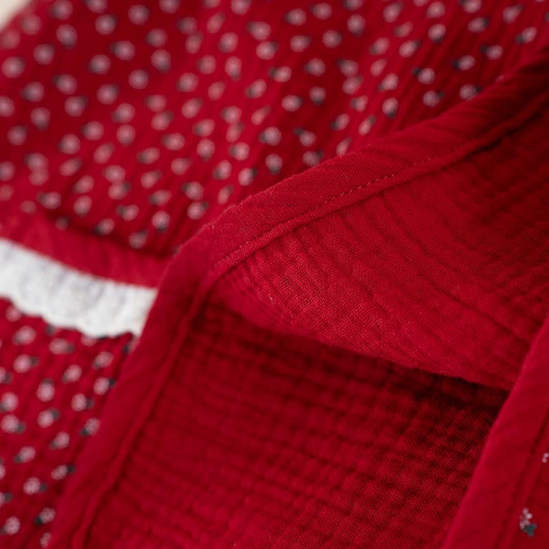 Ownkoti Red Floral Pure Cotton Pajama Set - image 12