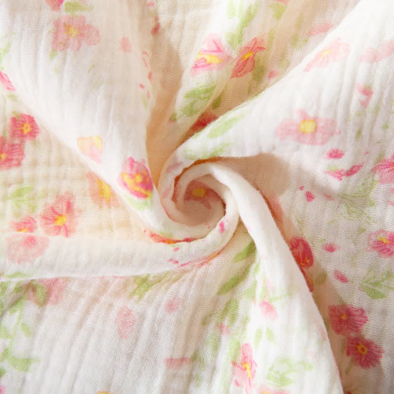 Ownkoti Elegant Begonia Cotton Gauze Pajama Set - image 13