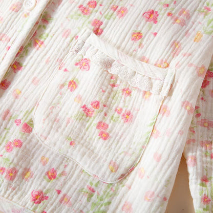 Ownkoti Elegant Begonia Cotton Gauze Pajama Set - image 5