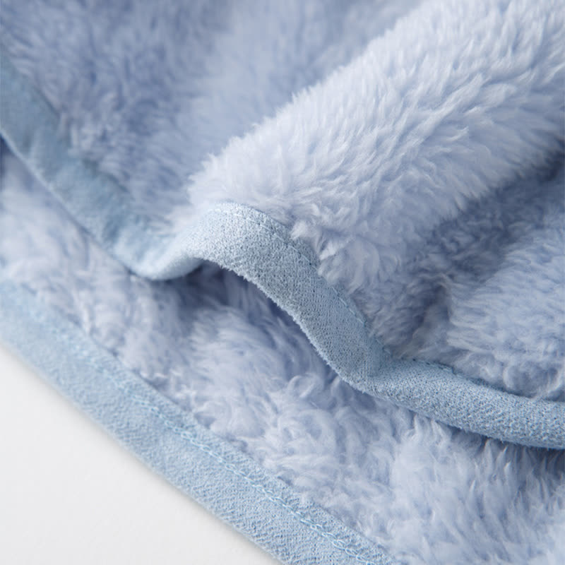 Ownkoti Solid Button Child Plush Loungewear Set - image 8