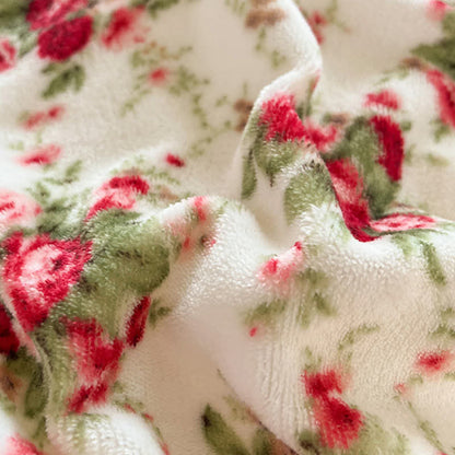 Ownkoti Romantic Vintage Rose Floral Velvet Bedding - image 6