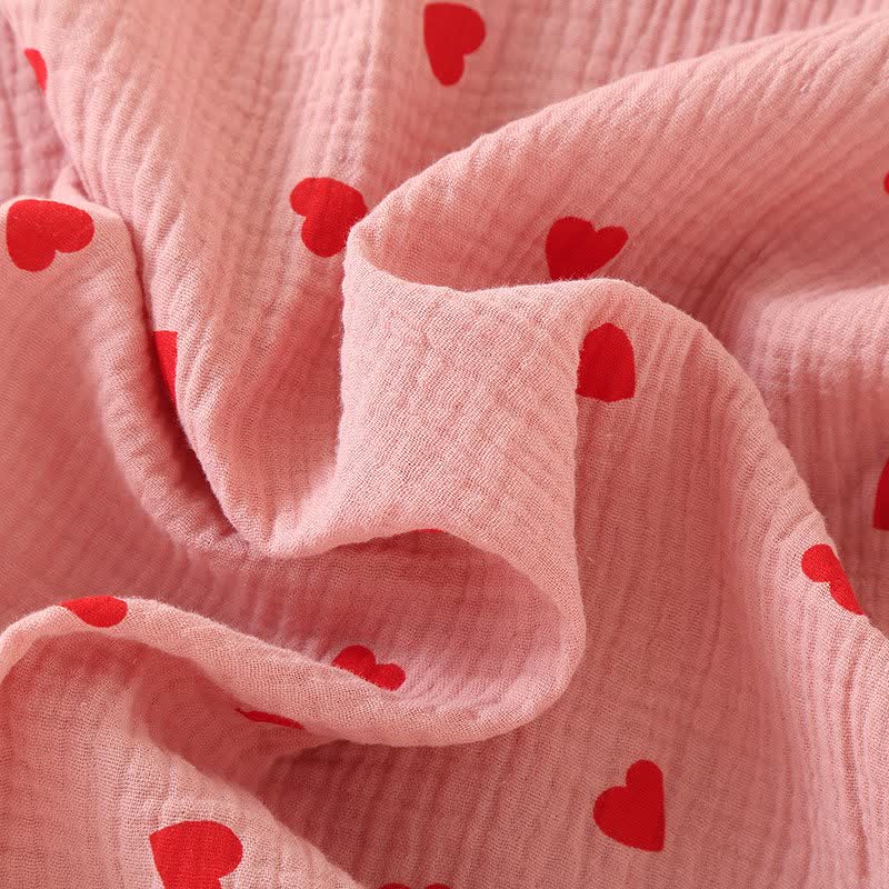 Ownkoti Heart Pure Cotton Gauze Button Nightgown  - image 6