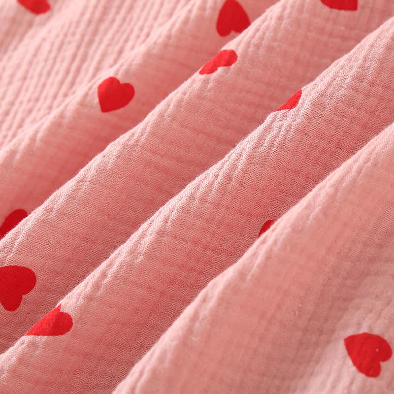 Ownkoti Heart Pure Cotton Gauze Button Nightgown  - image 9