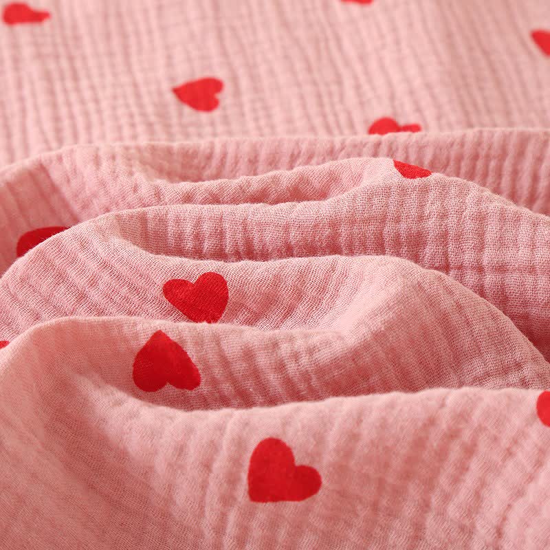 Ownkoti Heart Pure Cotton Gauze Button Nightgown  - image 8