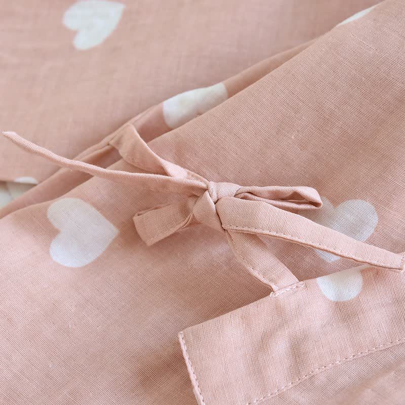 Ownkoti Heart Cotton Gauze Kimono Bathrobe - image 6