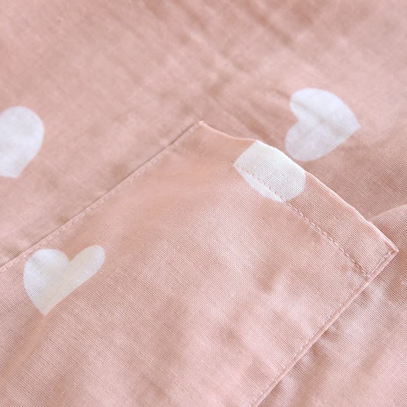 Ownkoti Heart Cotton Gauze Kimono Bathrobe - image 9