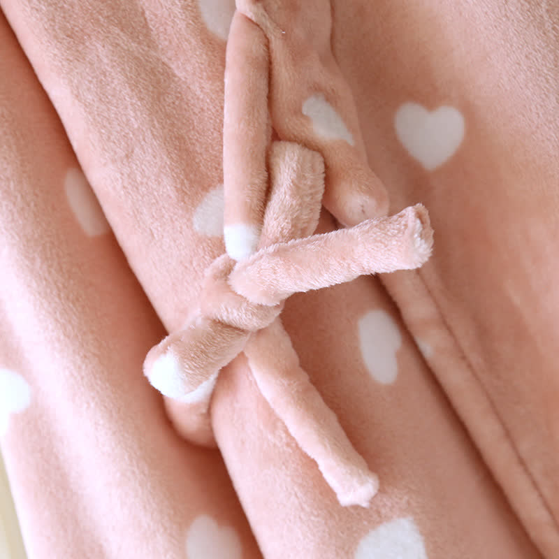 Ownkoti Couples Matching Heart Plush Kimono Robe - image 9