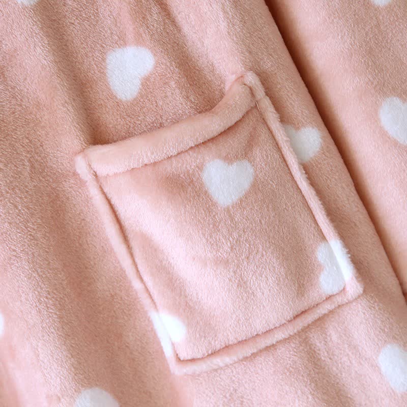 Ownkoti Couples Matching Heart Plush Kimono Robe - image 8