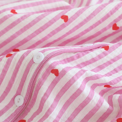 Ownkoti Stripe Heart Cotton Gauze Pajama Set - image 12