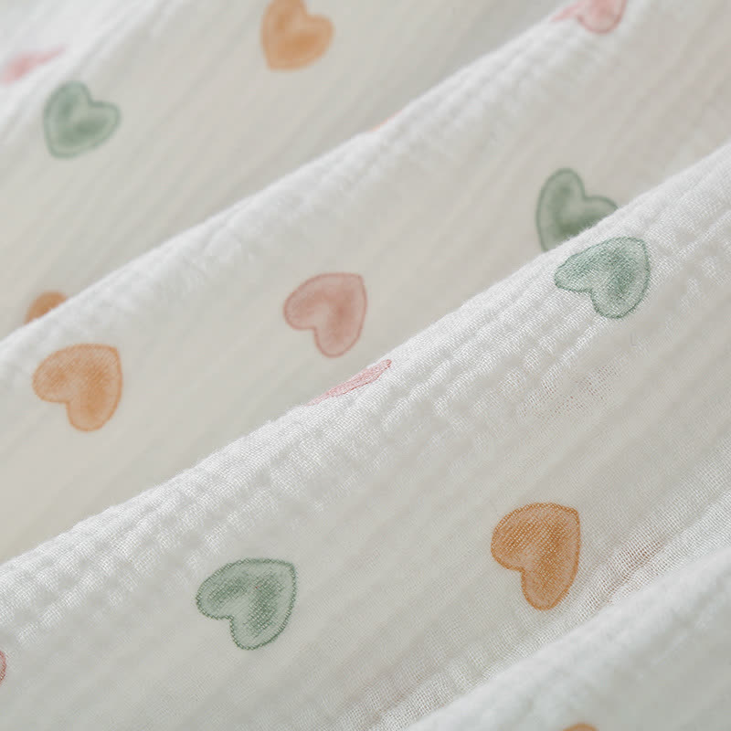 Ownkoti Colorful Heart Cotton Gauze Pajama Set - image 3