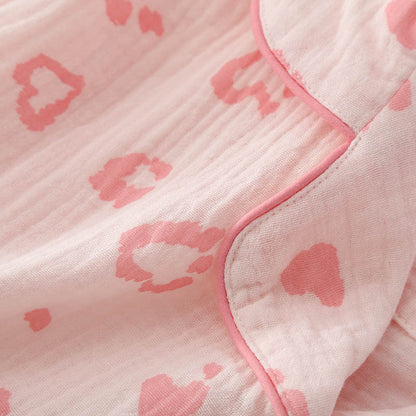 Ownkoti Heart Leopard Print Cotton Pajama Set - image 10