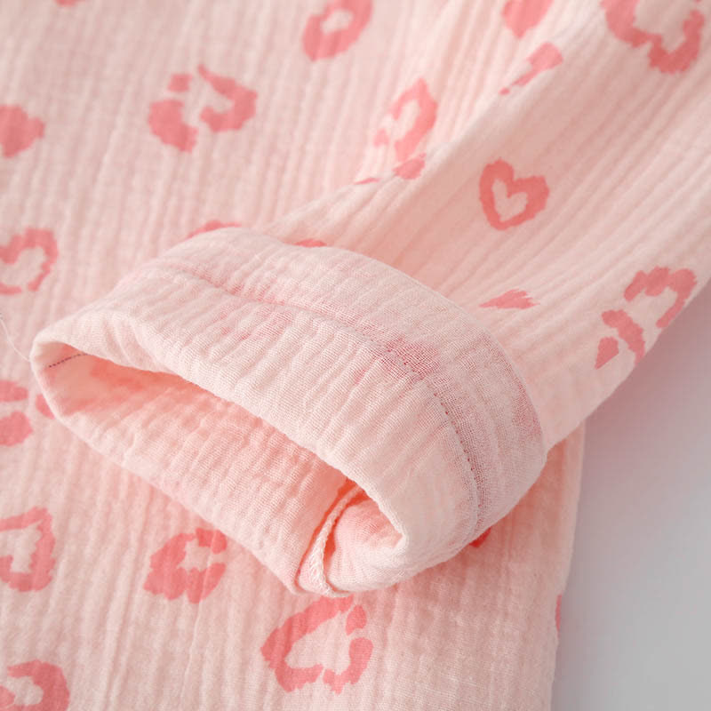 Ownkoti Heart Leopard Print Cotton Pajama Set - image 7