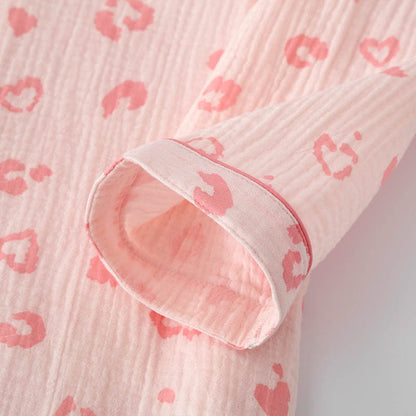 Ownkoti Heart Leopard Print Cotton Pajama Set - image 3