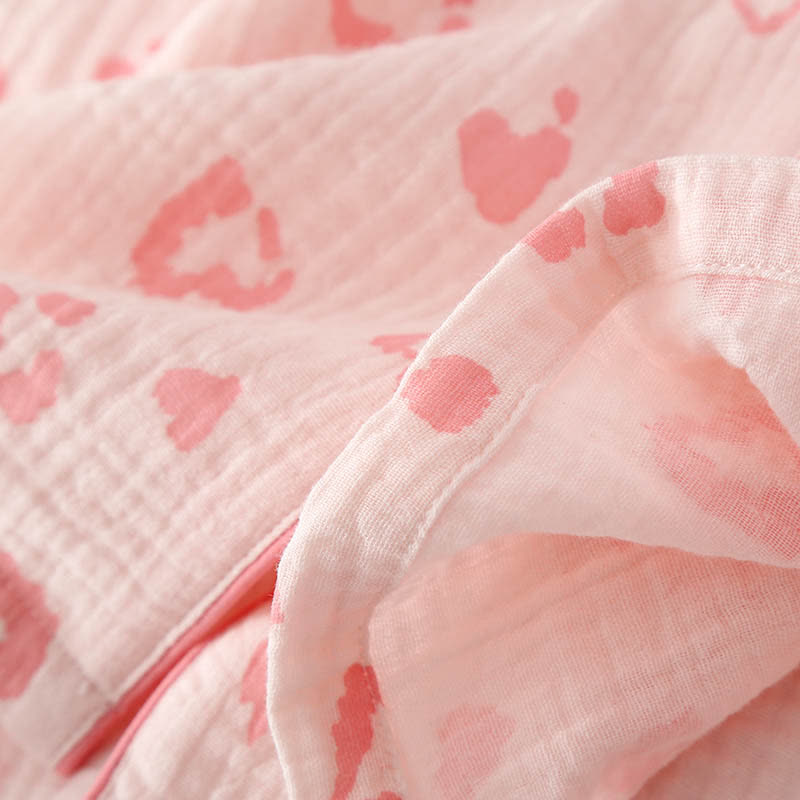 Ownkoti Heart Leopard Print Cotton Pajama Set - image 11