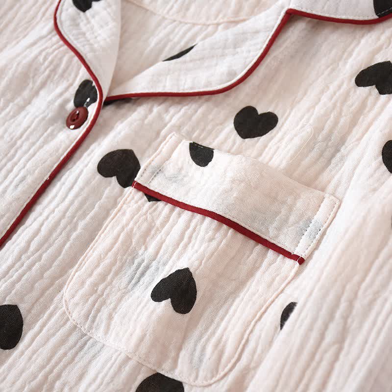 Ownkoti Black Heart Pure Cotton Pajama Set - image 5