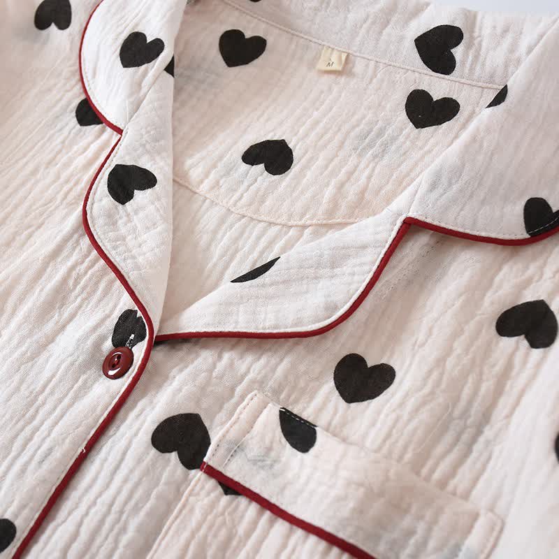 Ownkoti Black Heart Pure Cotton Pajama Set - image 4