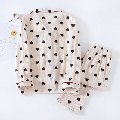 Ownkoti Black Heart Pure Cotton Pajama Set - image 1