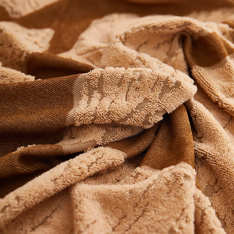 Ownkoti Jacquard Leaf Elastic Full-Wrap Slipcover - image 4