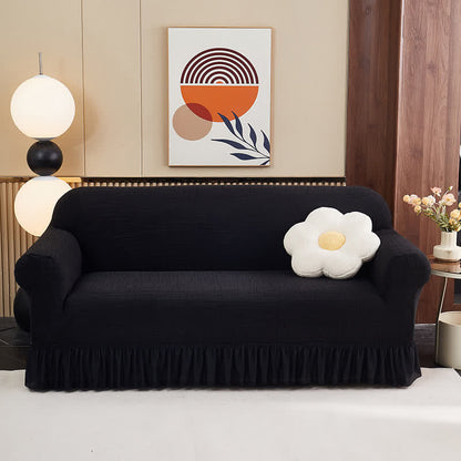 Ownkoti Elastic Full-Wrap Universal Fit Slipcover - Black -  4-Seater 92" - 118" - image 6