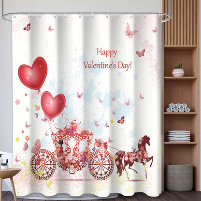 Ownkoti Heart & Cow Print Shower Curtain - C - 71"W x 79"L - image 3