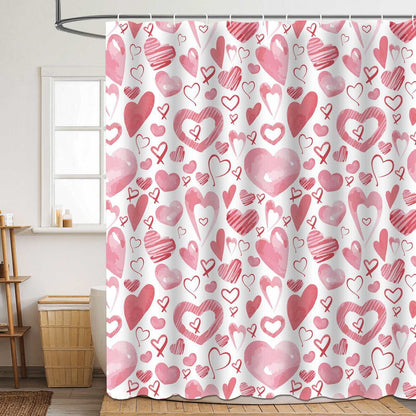 Ownkoti Valentine's Day Romantic Print Shower Curtain - G - 71"W x 79"L - image 6