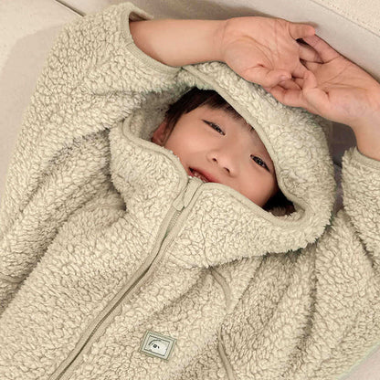 Ownkoti Solid Zip-up Hooded Child Loungewear Set - image 12