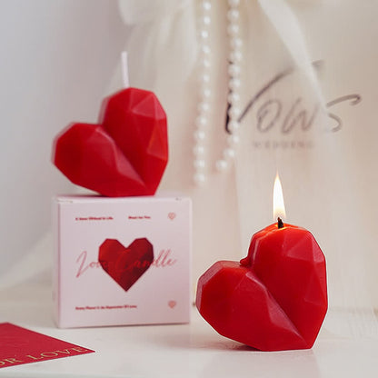Ownkoti Romantic Handmade Heart Scented Candle - 4PCS - 1.26"W x 2.4"L x 2.12"H - image 0