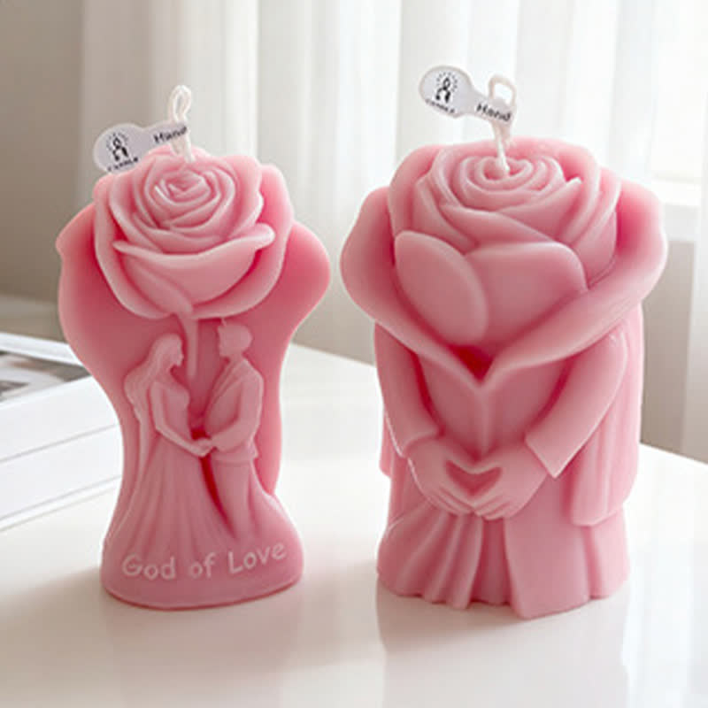 Ownkoti Romantic Rose Couple Scented Candle - image 2