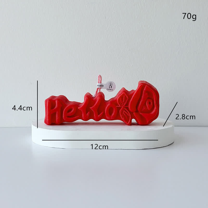 Ownkoti Creative Rose-Shaped Scented Candle - Red - 4PCS - 1.1"W x 4.72"L x 1.73"H - image 1