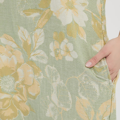 Ownkoti Jacquard Double-Layer Gauze Floral Nightgown - image 6