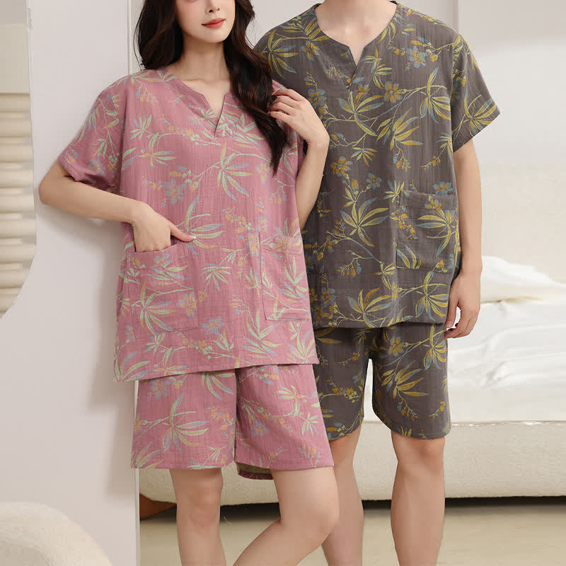 Ownkoti Breathable Cotton Gauze Kimono Pajama Set - image 1