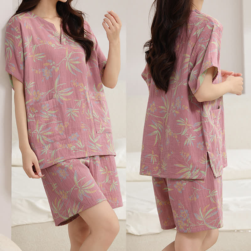 Ownkoti Breathable Cotton Gauze Kimono Pajama Set - image 4