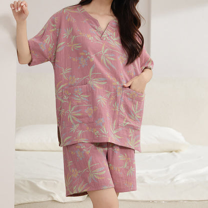 Ownkoti Breathable Cotton Gauze Kimono Pajama Set - image 5