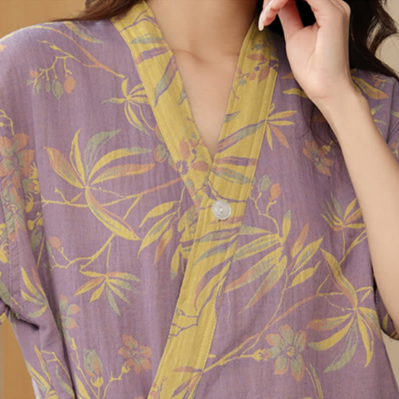 Ownkoti Quick-Dry Cotton Gauze Kimono Pajamas Set - image 7