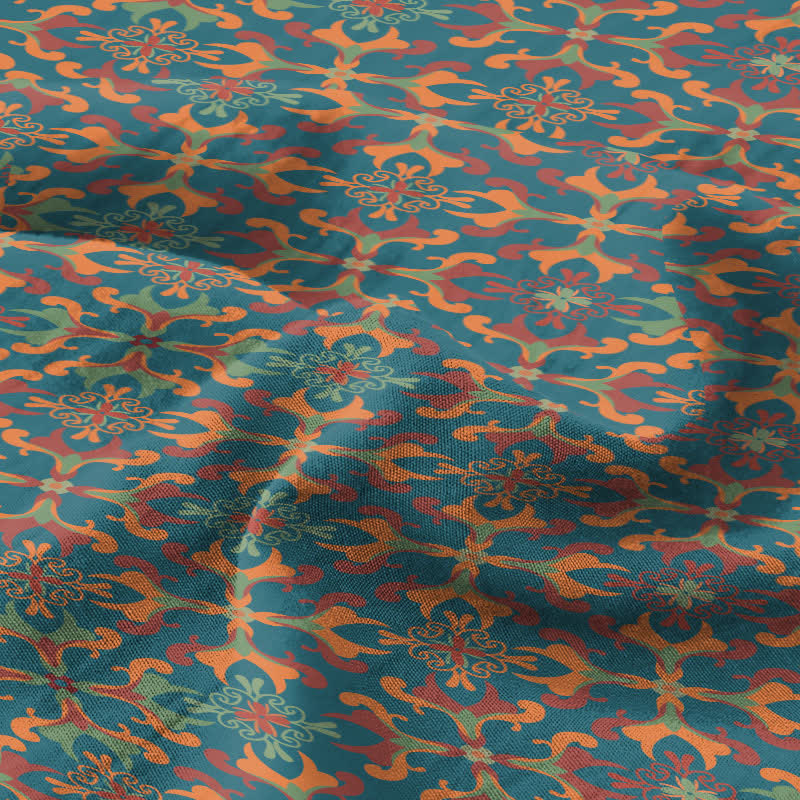 Ownkoti Retro Geometric Pattern Cotton Sheet Bedspread - image 3