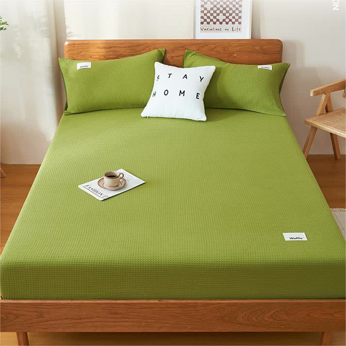 Ownkoti Pure Cotton Waffle Texture Fitted Sheet - image 4