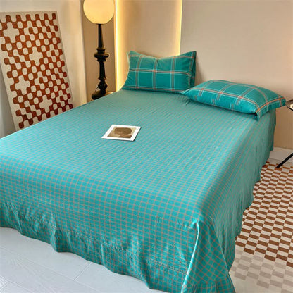 Ownkoti Reversible Oversized Grid Cotton Bedding Set - image 5