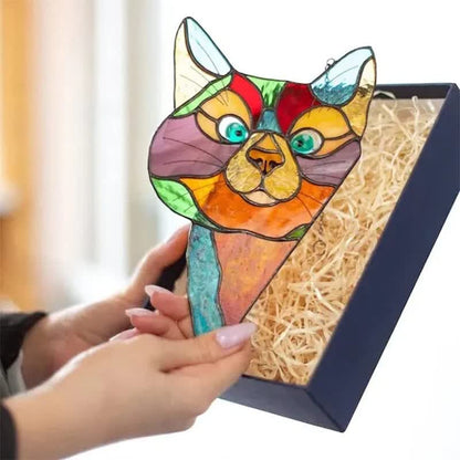 Ownkoti Stain Cat Suncatcher Window Ornament (Buy One Get One Free) - image 2