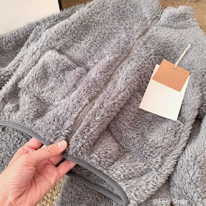 Ownkoti Solid Zip-up Kids Loungewear Set - image 10