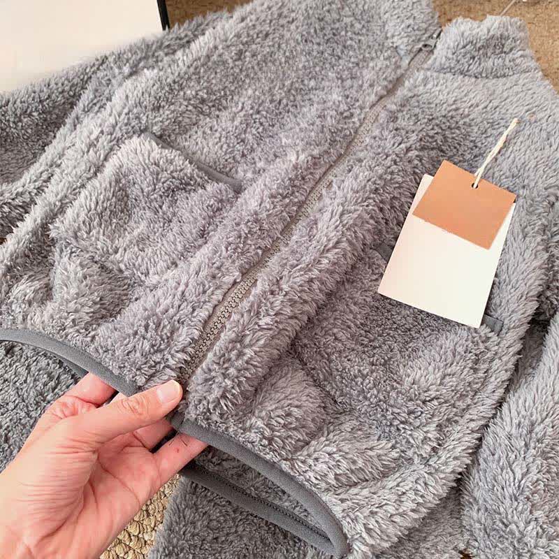 Ownkoti Solid Zip-up Kids Loungewear Set - image 11