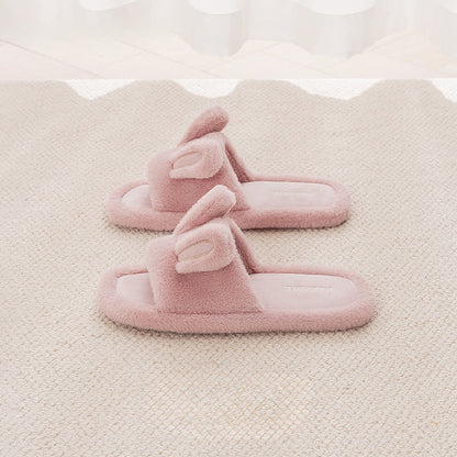 Ownkoti Cute Bunny Plush Open-Toe Slippers - image 10