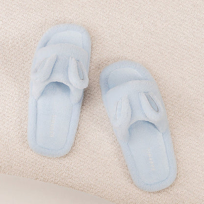Ownkoti Cute Bunny Plush Open-Toe Slippers - image 6