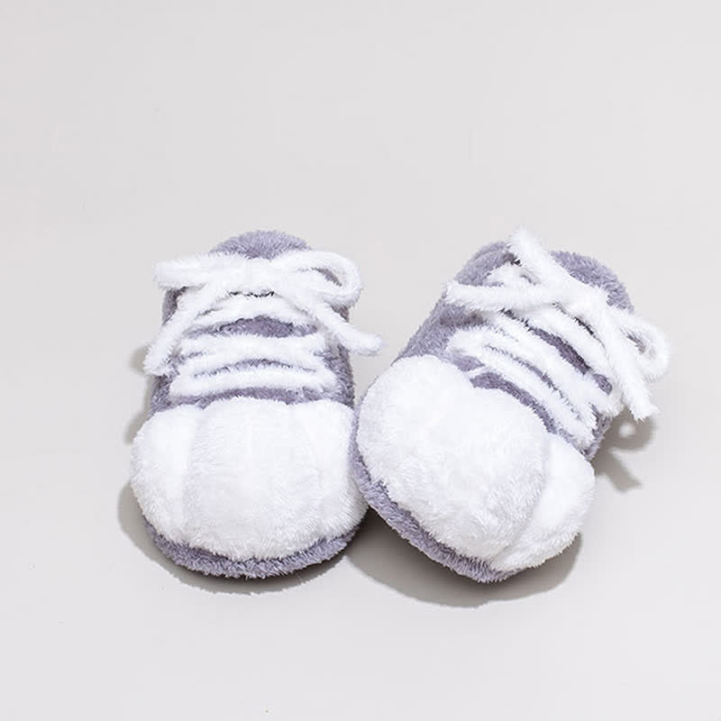 Ownkoti Cat Paw Lace-Up Closed-Toe Plush Slippers - image 13